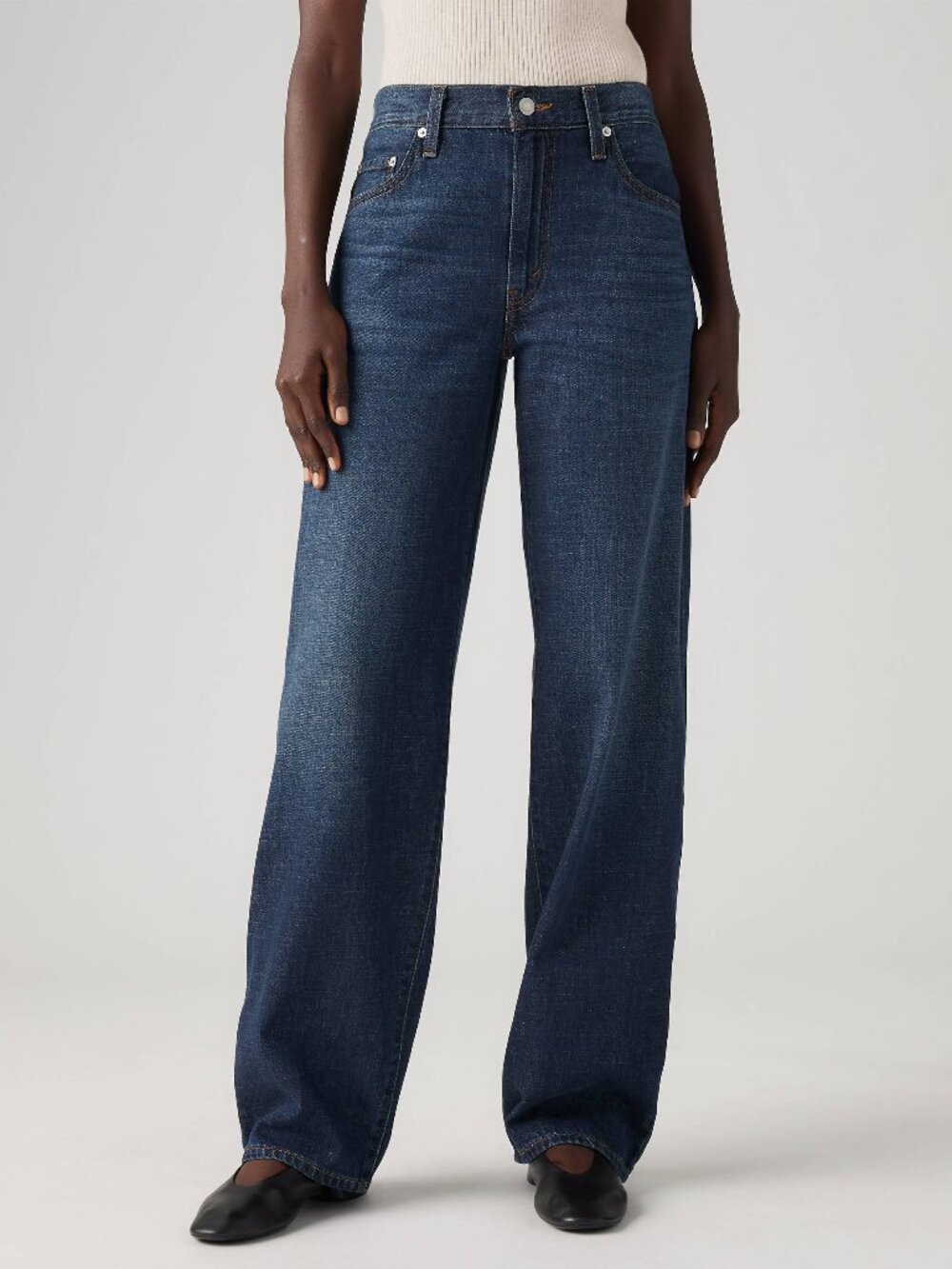 Levis Baggy Dad Linen+ Denim Jeans 32" Inseam - Picture 2 of 2